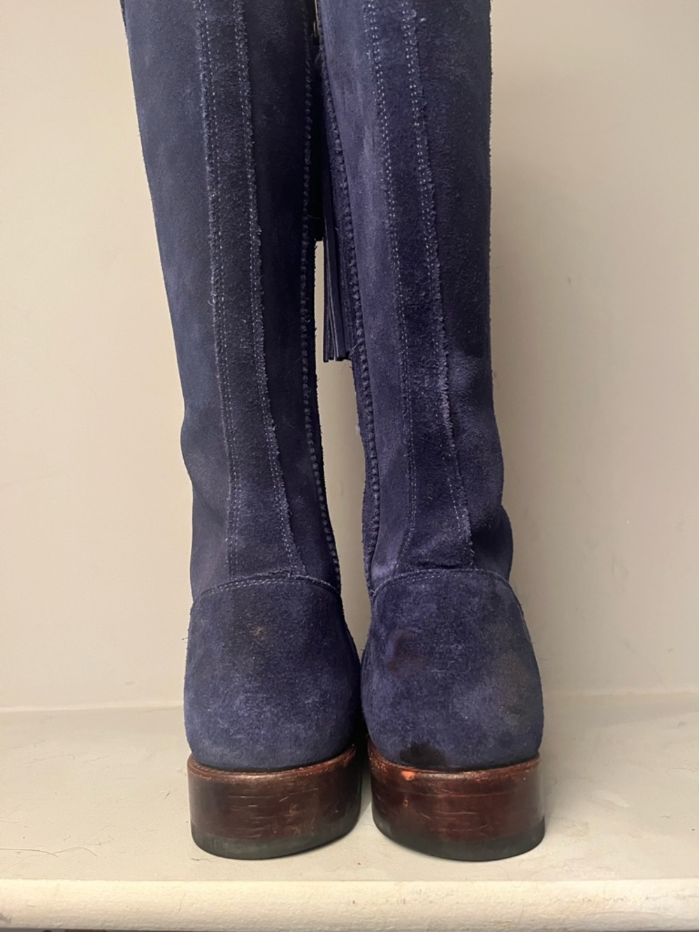 Spanish Boot Company Blue Suede Boots- Size 39 - Picture 3 of 14